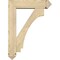 Ekena Millwork Imperial Arts and Crafts Rough Sawn Bracket w/ Offset Brace, Douglas Fir, 6"W x 22"D x 30"H BKT0604X22X30IMP03RDF - alternate 4